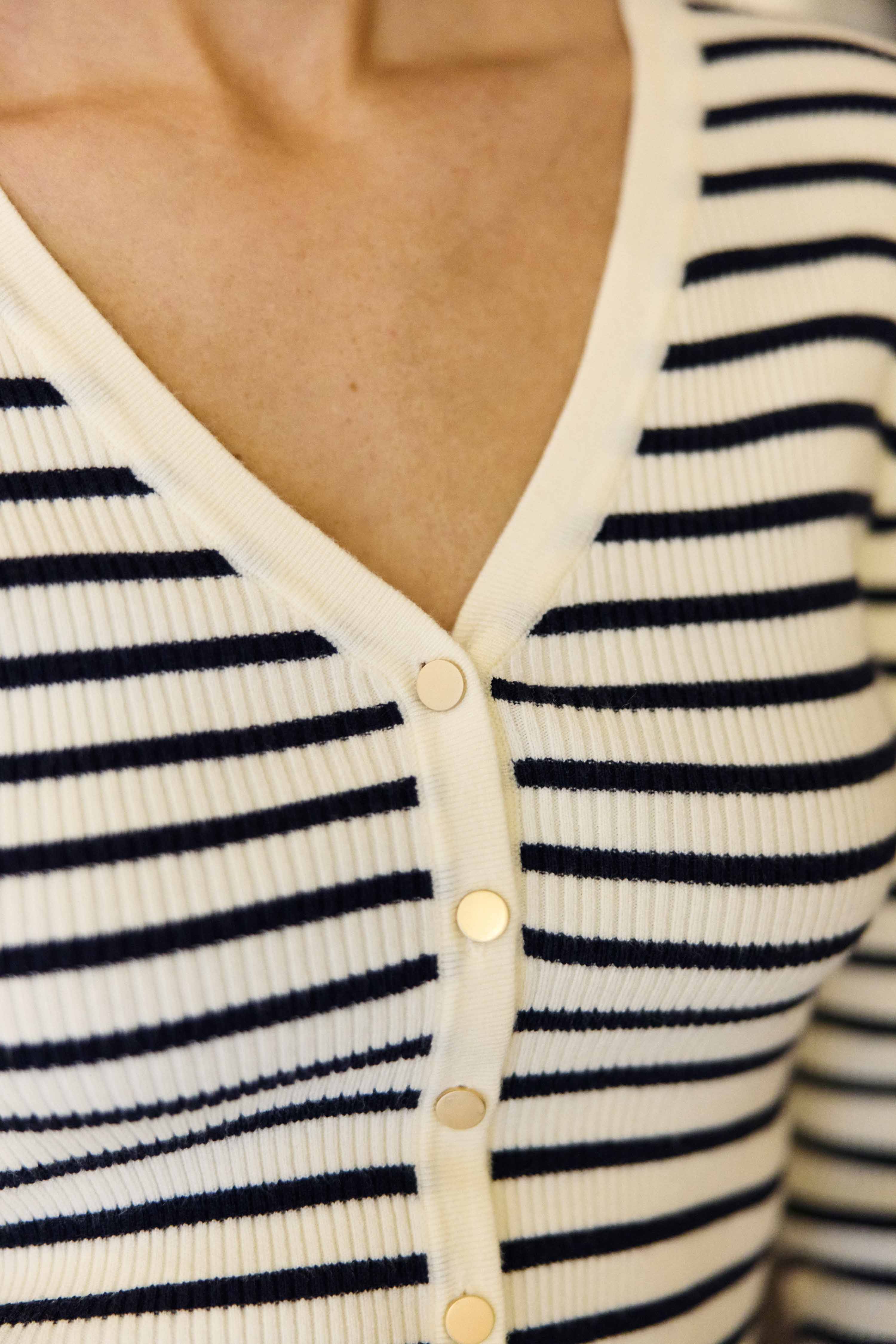 Moty - Gilet marinière - Image 4