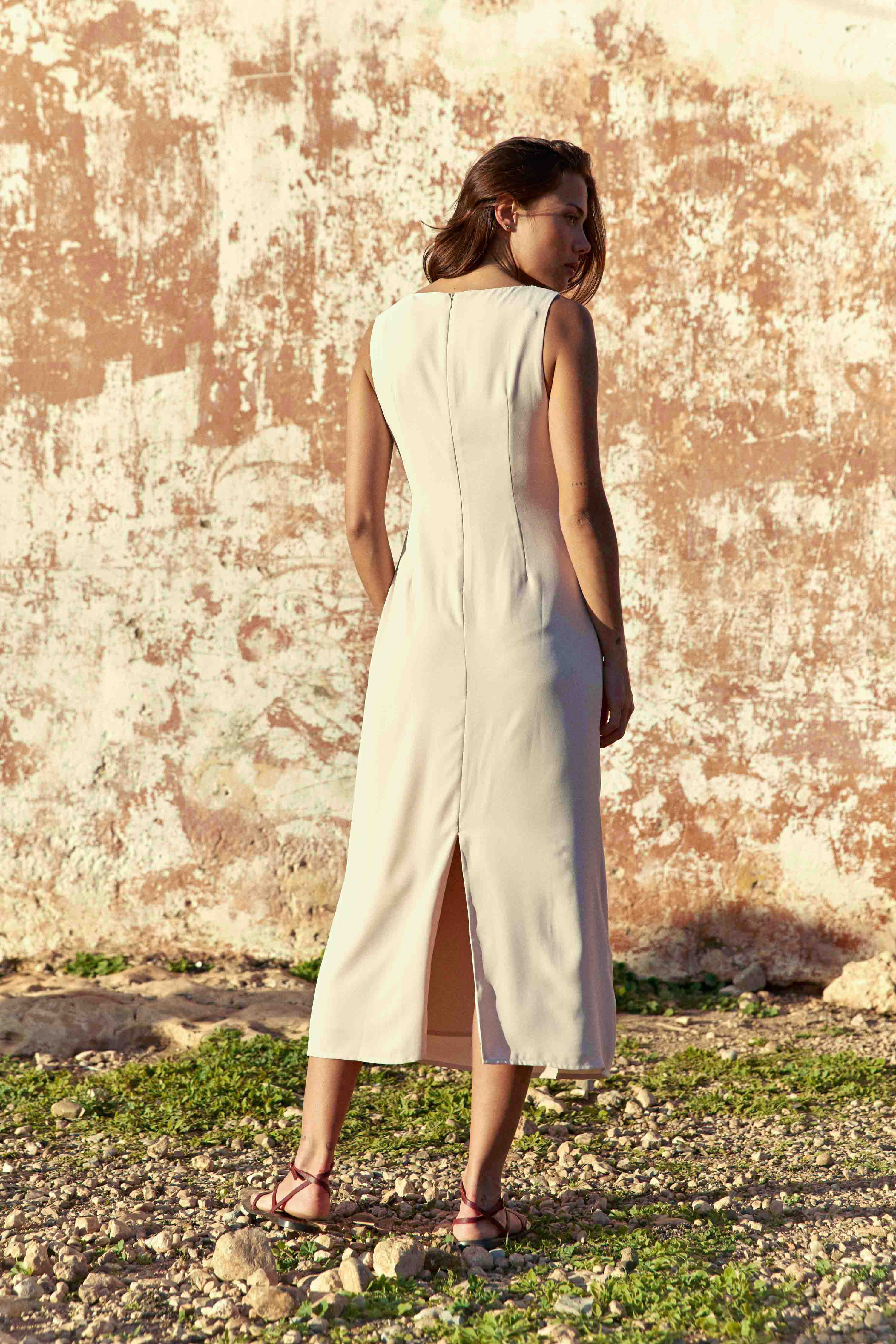 Rosa - Robe midi asymétrique - Image 5